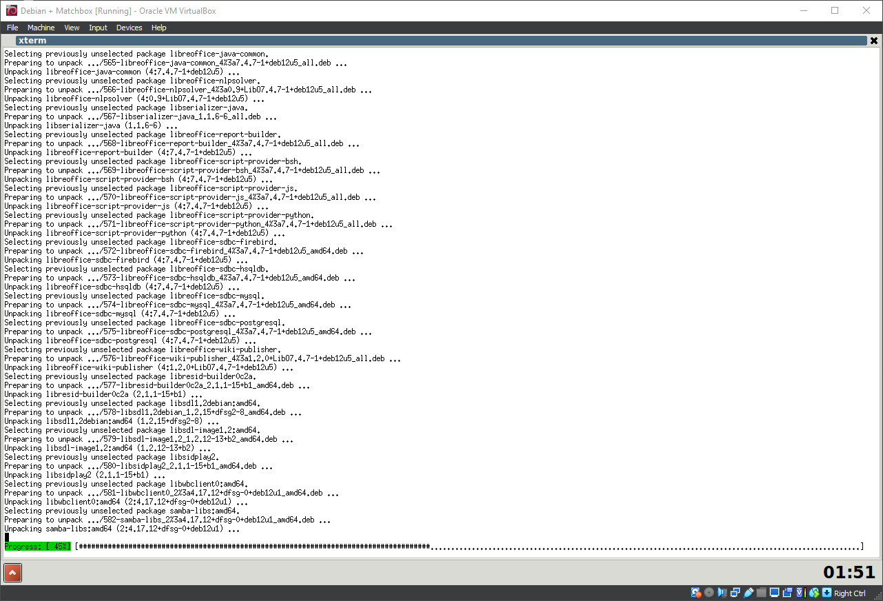 Running Matchbox Window Manager